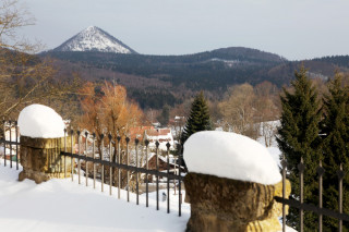 Pohled na horu Klíč od kostela v Polevsku