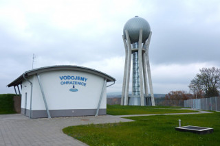 Vodárenská věž s vyhlídkovou plošinou v Ohrazenicích u Turnova