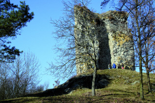 Ačkoli z ostatních částí otaslavického hradu zůstaly pouze terénní
nerovnosti, hrdá věž přečkala až do dnešní doby.