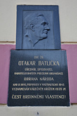Pamětní deska Otakara Batličky