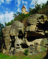 Nejpůsobivější partie Čertovy kazatelny na západním okraji Plzně