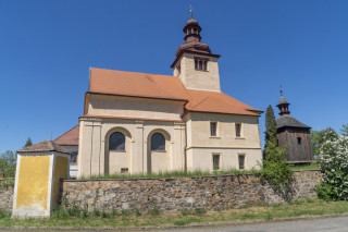 Celkový pohled na kostel sv. Prokopa od východu