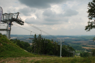 Monínec – výhled od horní stanice lanovky