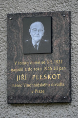 Pamětní deska Jiřího Pleskota