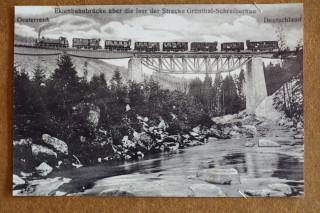 Počátky železničního spojení tehdy mezi Rakouskem a Německem.