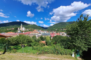 Výhled na město z výstupu na Kalvárii