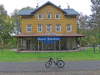 Bývalé nádraží v Horním Slavkově.