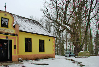 Hostinec, který patřil M. Šimkovi.