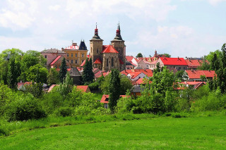 Panorama Kouřimi od Lechova kamene