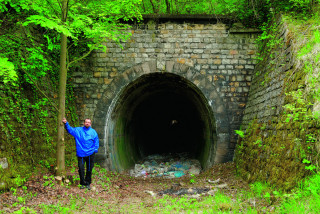 Portál tunelu do Modrého lomu