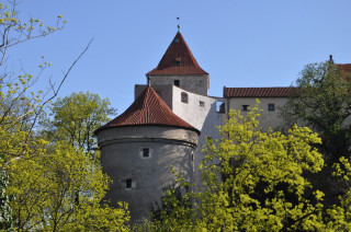 Pražský hrad – v popředí Daliborka, vzadu Černá věž